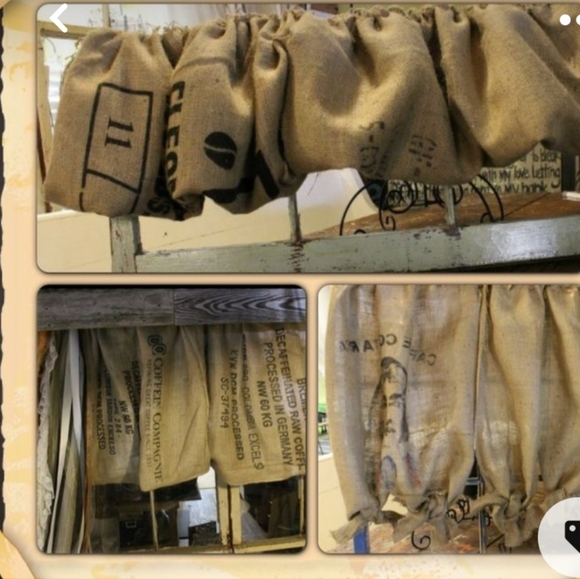 The Original No Sew Do It Yourself Tote Burlap Curtain 27: x 41" in A Cute Bag - Picture 3 of 6